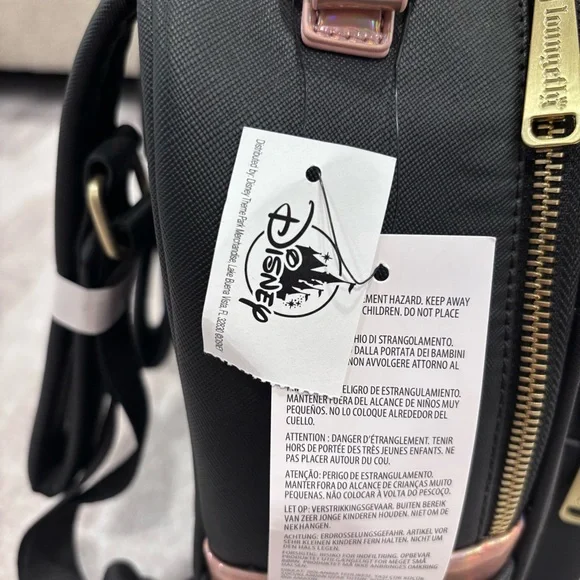 Disney Black and Gold Castle Backpack Backpacks